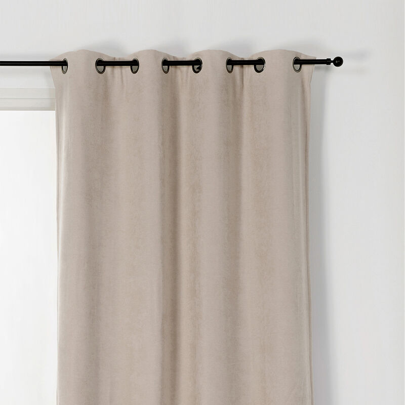 Homemaison - Rideau Alaska isolant et 100 % occultant Crème 140x350 cm