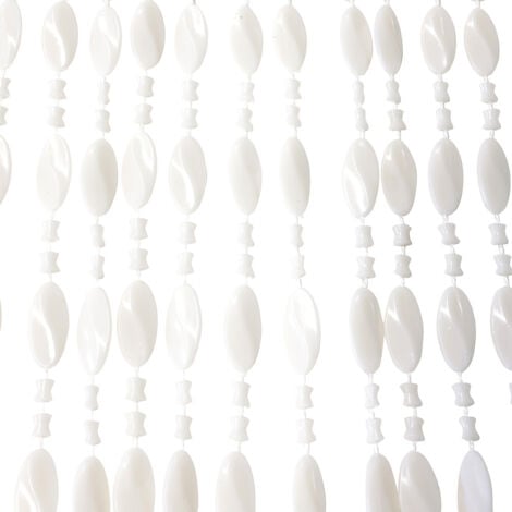 Rideau anti-mouche / Rideau de porte - Noah - 90x200 cm - Blanc