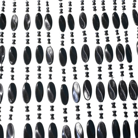 Rideau anti-mouche / Rideau de porte - Noah - 90x200 cm - Noir