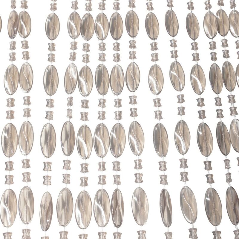 Rideau anti-mouche / Rideau de porte - Noah - 90x220 cm - Gris / transparent