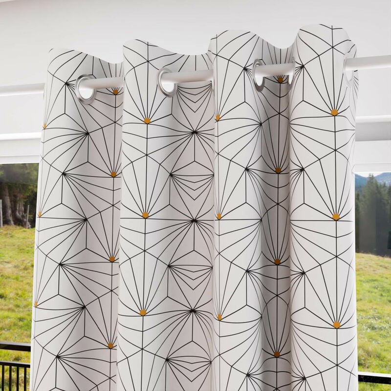 Rideau à oeillets 135x250 cm osiris, par Soleil d'Ocre