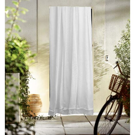 Rideau blanc marseillais tissé 140 x 225cm