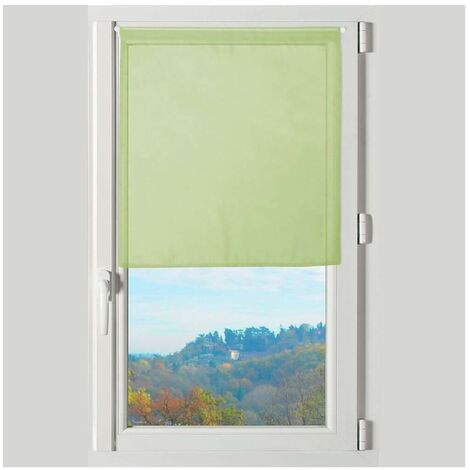 Rideau brise bise - 60 x 90 cm - Lisa - Différents coloris - Anis