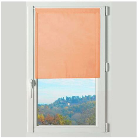 Rideau brise bise - 70 x 200 cm - Lisa - Différents coloris - Corail