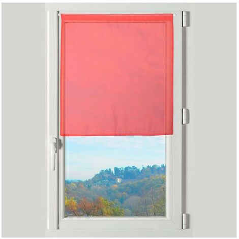Rideau brise bise - 70 x 200 cm - Lisa - Différents coloris - Rouge