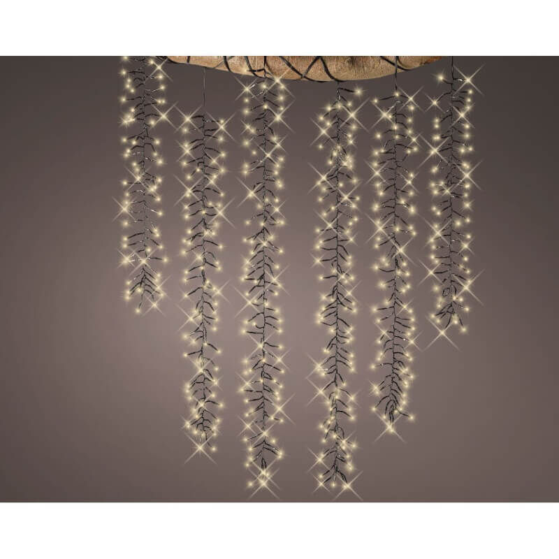EDM - Cascade lumineuse led pour la décoration, longueur 200 cm