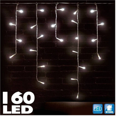 Rideau Cascade Lumineux 160 Led Blanc Chaud 230 Cm Décorations De Noël Lumières