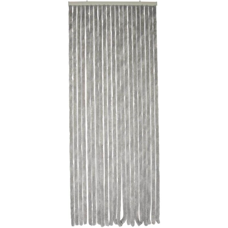 Rideau chenille gris clair uni Werka Pro 120 x 220 cm