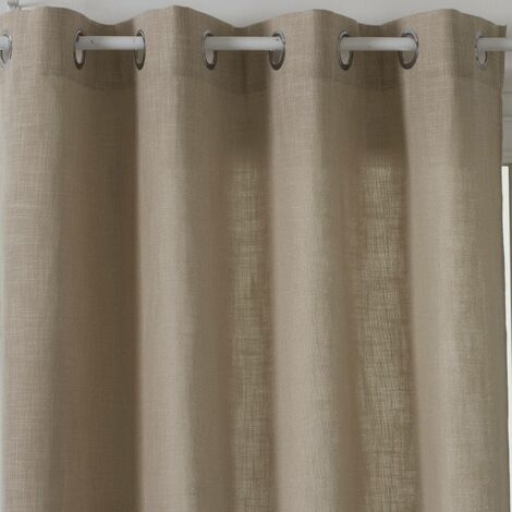 Rideau Clem beige 140x260cm - Atmosphera créateur d'intérieur