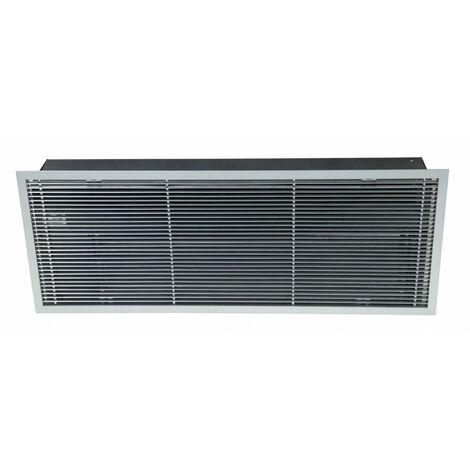Rideau d'air chaud/air ambiant, encastré 3 et 6 kW, longueur de grille 1148 mm S&P (UNELVENT) 680122