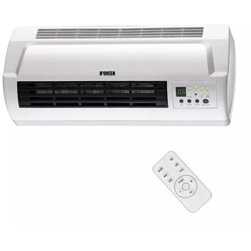 Noveen - hc 2000 - climatiseur mural avec télécommande - ecran lcd - 2 niveaux de puissance