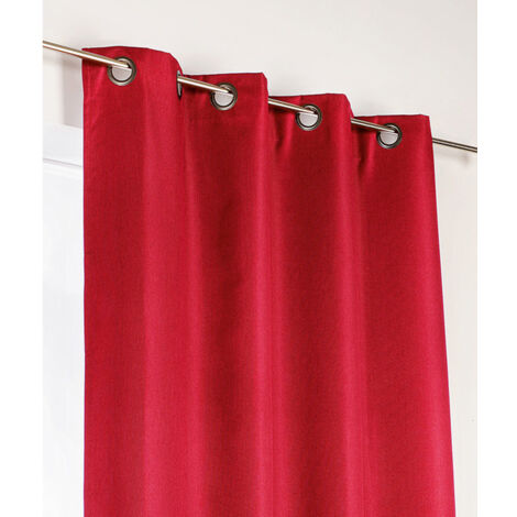 Rideau d'ameublement 100% occultant Rouge 140x240 cm