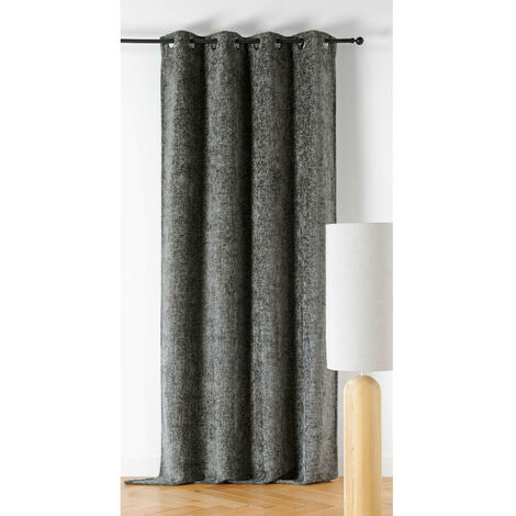 Rideau d'ameublement "Aspen" 135x250cm - 135x250cm - Gris anthracite