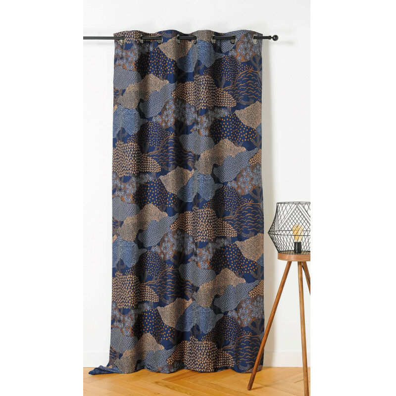 Linder - Rideau d'ameublement 'Hokkaido' - 140x240cm - Bleu marine