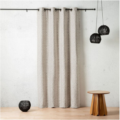 Rideau d’ameublement "Marsala" 140 x 260 cm motif tacheté - 140x260cm - Beige