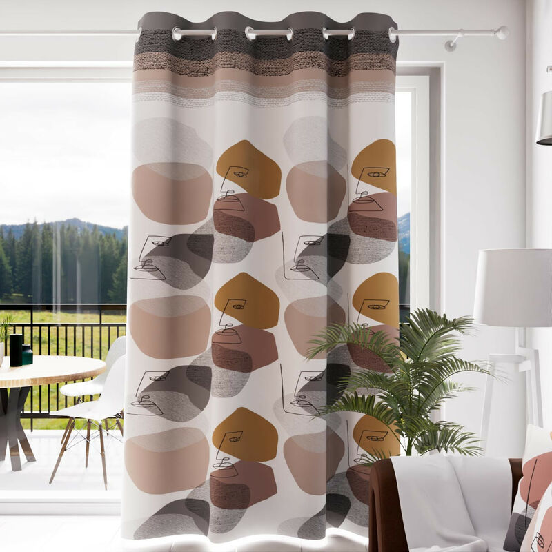Rideau à oeillets 135x250 modern, par Soleil d'Ocre