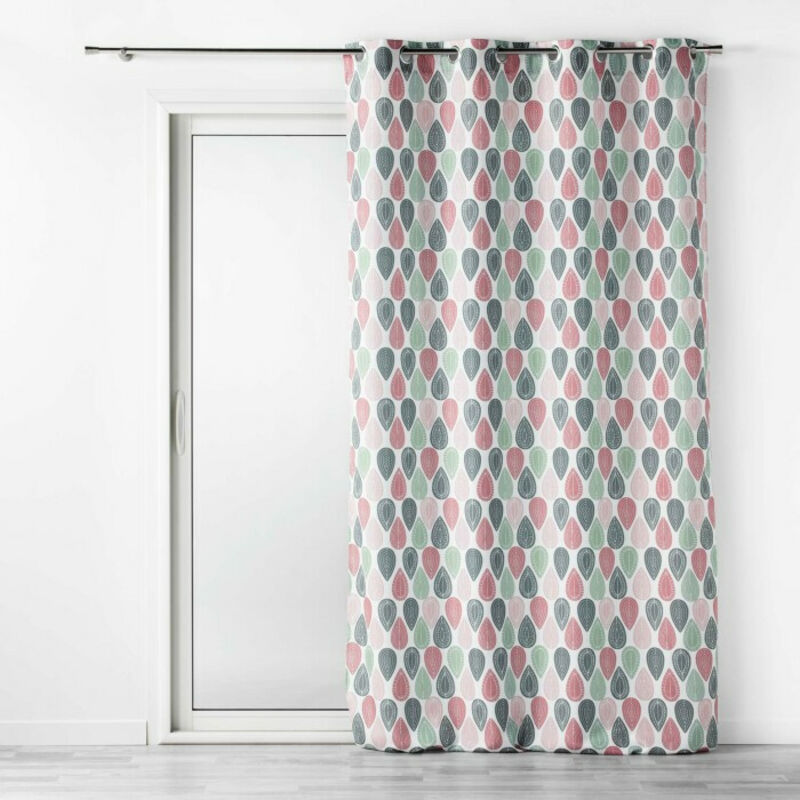 Rideau tamisant a oeillets 140 x 260 cm polyester Palpito Rose Rideau tamisant a oeillets 140 x 260 cm polyester Palpito Rose