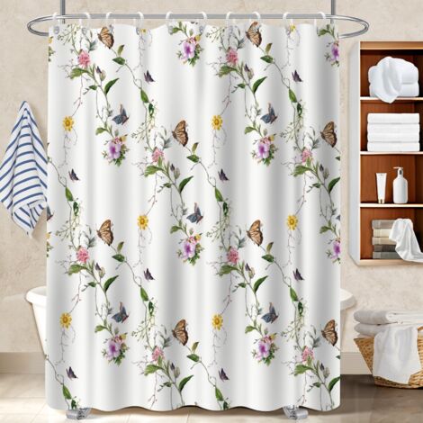 Rideau de bain 180x180 À œillets renforcés voile de douche pour ambiance spa à domicile