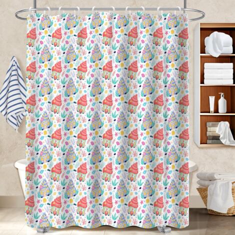 Rideau de bain 180x180 aéré bâche polyester douche pour une déco d’hiver réconfortante