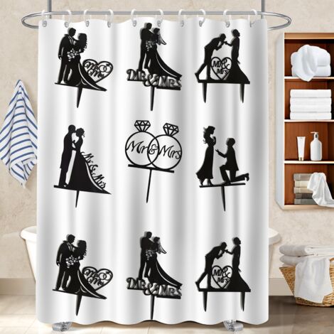 Rideau de bain 180x180 aéré polyester pour salle de bain pour un coin douche ressourçant