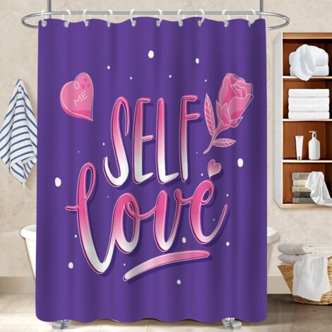 Rideau de bain 180x180 avec 12 œillets bâche de douche pour une déco unique