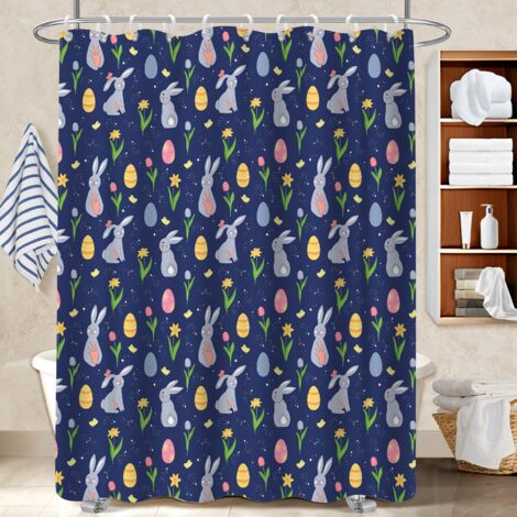 Rideau de bain 180x180 bordure lestée bâche polyester douche pour nouvelle déco pour la rentrée