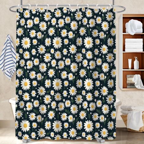 Rideau de bain 180x180 bordure lestée housse de baignoire pour idéal location saisonnière