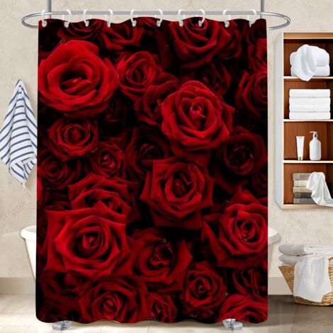 Rideau de bain 180x180 bordure lestée housse de baignoire pour protéger le sol des éclaboussures efficacement