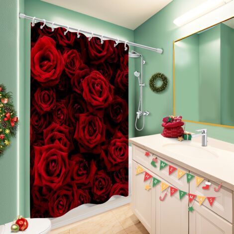 Rideau de bain 180x180 bordure lestée housse de baignoire pour protéger le sol des éclaboussures efficacement