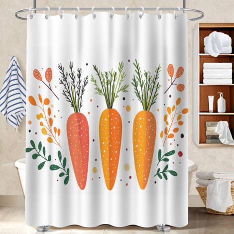 Rideau de bain 180x180 bordure lestée housse de baignoire pour un printemps fleuri dans la salle de bain