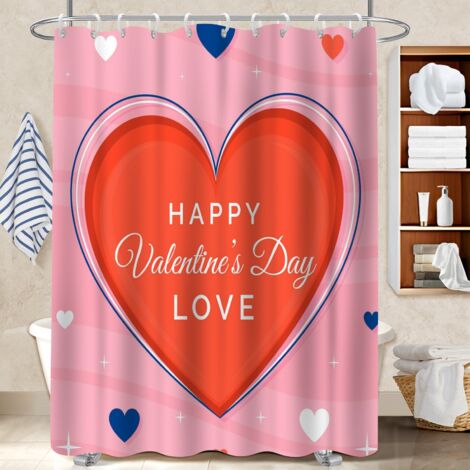 Rideau de bain 180x180 bordure lestée polyester pour salle de bain pour accueillir l’été dans sa maison