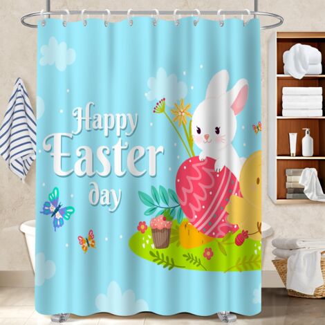 Rideau de bain 180x180 bordure lestée rideau imperméable pour dans une salle de bain design