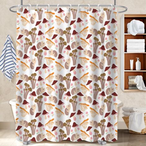 Rideau de bain 180x180 bordure lestée rideau imperméable pour une petite salle de bain
