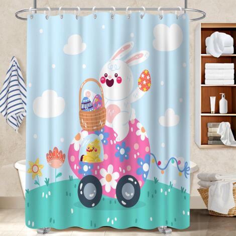 Rideau de bain 180x180 bordure lestée séparation douche pour un coin douche ressourçant