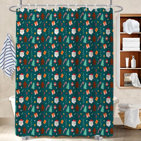 Rideau de bain 180x180 décoratif bâche polyester douche pour baignoire d’angle