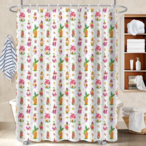 Rideau de bain 180x180 Épais bâche polyester douche pour les fêtes de fin d’année