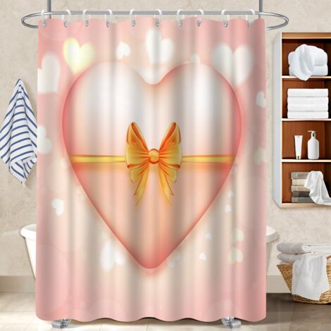 Rideau de bain 180x180 esthétique voile de douche pour décoration salle de bain