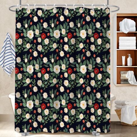 Rideau de bain 180x180 Évasion protection douche pour idéal location saisonnière