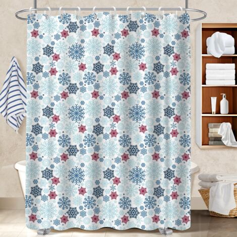 Rideau de bain 180x180 imperméable polyester pour salle de bain pour solution pour angle difficile