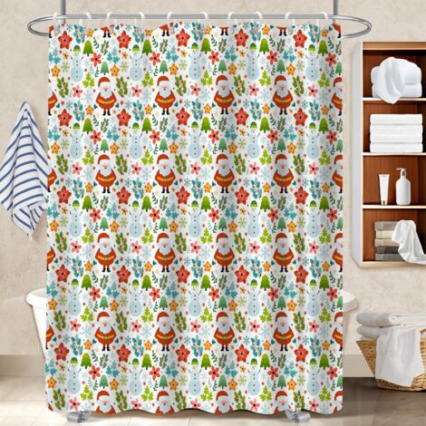 Rideau de bain 180x180 imperméable rideau séchage rapide pour salle de bain moderne