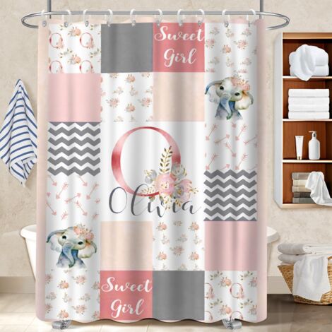 Rideau de bain 180x180 imprimé séparation douche pour salle de bain moderne