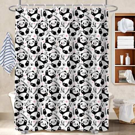 Rideau de bain 180x180 infroissable séparation douche pour un intérieur cosy et chaleureux