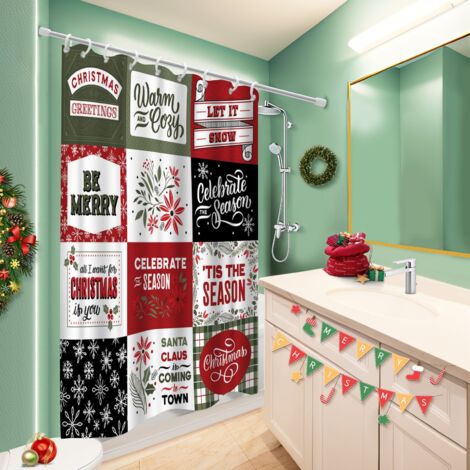Rideau de bain 180x180 infroissable voile de douche pour un printemps fleuri dans la salle de bain