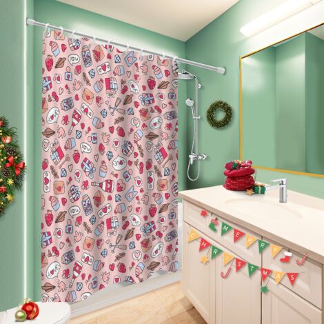 Rideau de bain 180x180 moderne voile de douche pour dans une salle de bain design