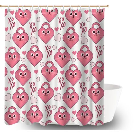 Rideau de bain 180x180 poids aux ourlets bâche polyester douche pour salle de bain avec douche à l’italienne