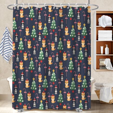 Rideau de bain 180x180 poids lesté rideau imperméable pour idéal location saisonnière