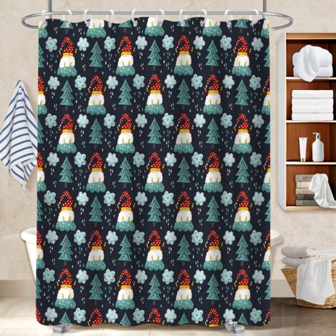 Rideau de bain 180x180 pratique rideau étanche pour votre chalet à la montagne