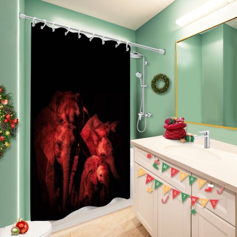 Rideau de bain 180x180 séchage rapide rideau étanche pour dans une salle de bain design