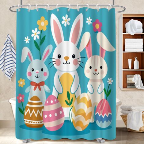 Rideau de bain 180x180 souple et fluide bâche de douche pour idée cadeau pour pendaison de crémaillère