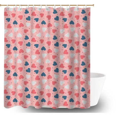 Rideau de bain 180x180 souple housse de baignoire pour une ambiance tropicale et dépaysante